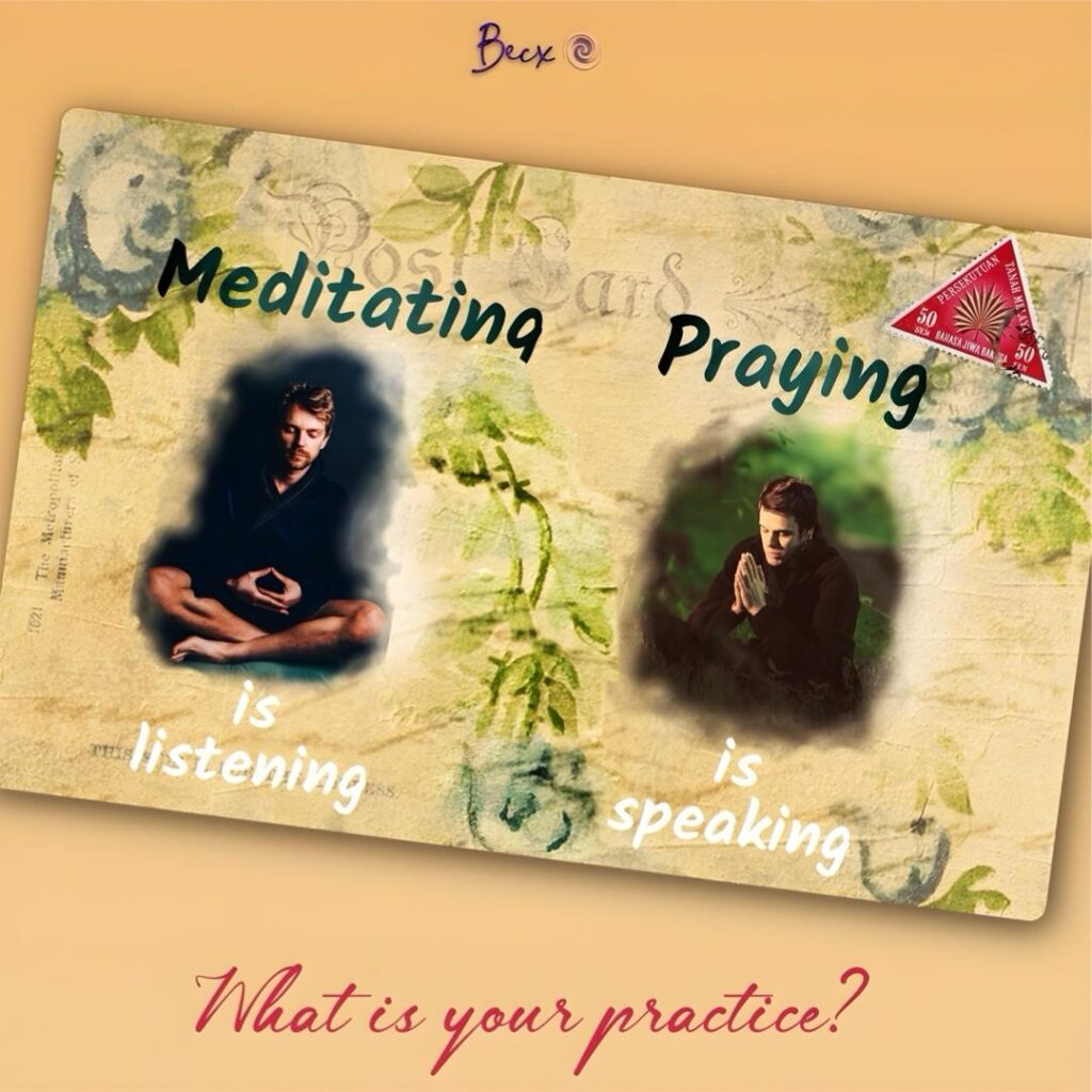 Meditating vs Praying